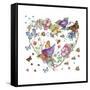 Butterfly Heart-null-Framed Stretched Canvas