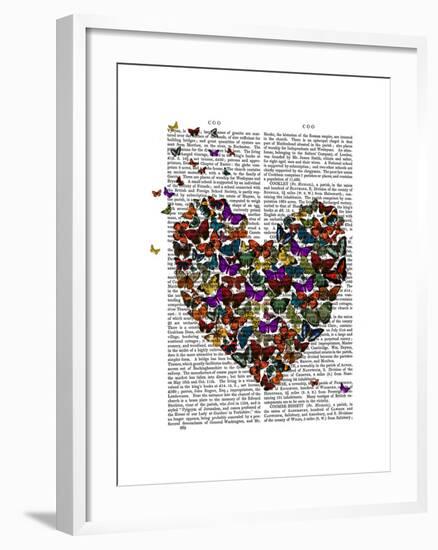 Butterfly Heart-Fab Funky-Framed Art Print