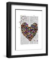 Butterfly Heart-Fab Funky-Framed Art Print