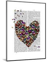 Butterfly Heart-Fab Funky-Mounted Art Print