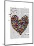 Butterfly Heart-Fab Funky-Mounted Art Print