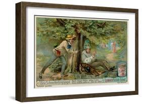 Butterfly Hunting and a Sleeper-null-Framed Giclee Print