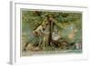 Butterfly Hunting and a Sleeper-null-Framed Giclee Print