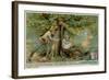 Butterfly Hunting and a Sleeper-null-Framed Giclee Print