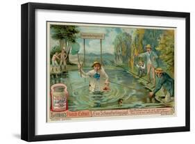 Butterfly Hunting and Fishermen-null-Framed Giclee Print