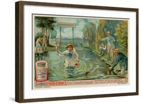 Butterfly Hunting and Fishermen-null-Framed Giclee Print