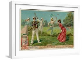 Butterfly Hunting and Lawn Tennis-null-Framed Giclee Print