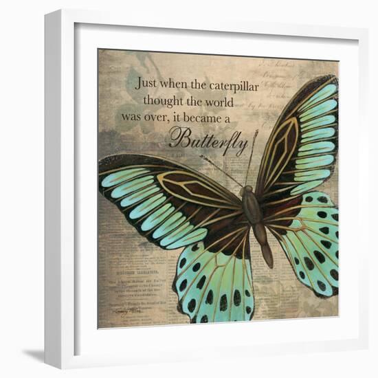 Butterfly II-Kimberly Poloson-Framed Art Print