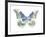 Butterfly in Aqua II-Julia Bosco-Framed Art Print