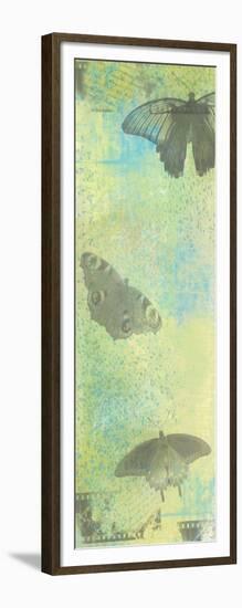 Butterfly in Blue-Jan Weiss-Framed Art Print
