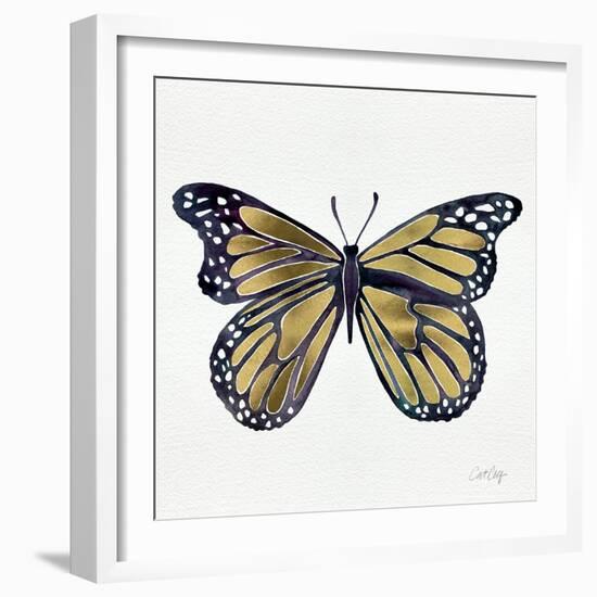 Butterfly in Gold-Cat Coquillette-Framed Giclee Print