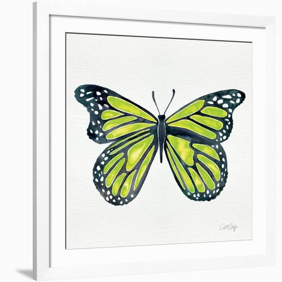 Butterfly in Lime-Cat Coquillette-Framed Giclee Print