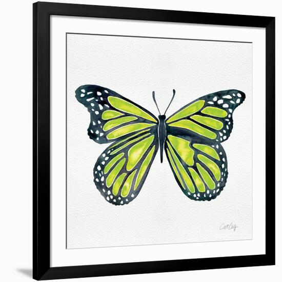 Butterfly in Lime-Cat Coquillette-Framed Giclee Print