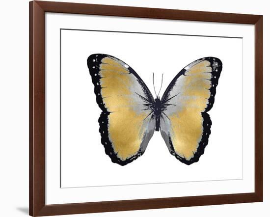 Butterfly in Metallic I-Julia Bosco-Framed Art Print