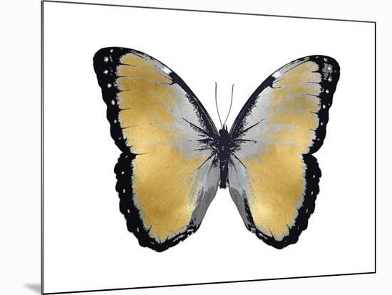 Butterfly in Metallic I-Julia Bosco-Mounted Art Print