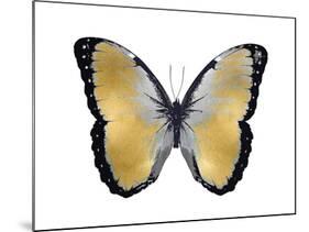 Butterfly in Metallic I-Julia Bosco-Mounted Art Print