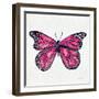 Butterfly in Pink-Cat Coquillette-Framed Giclee Print