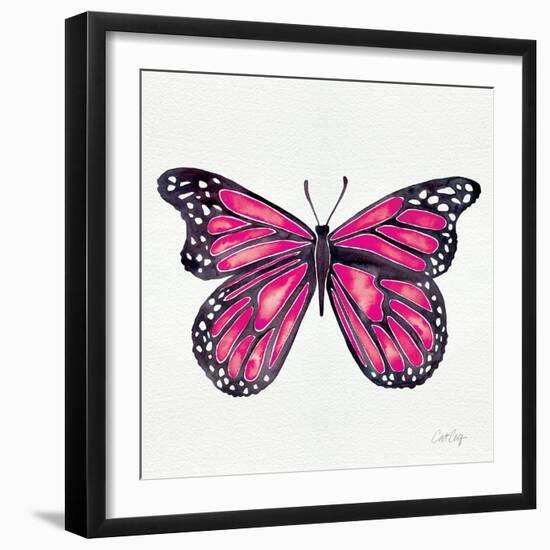 Butterfly in Pink-Cat Coquillette-Framed Giclee Print