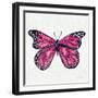 Butterfly in Pink-Cat Coquillette-Framed Giclee Print