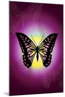 Butterfly in Purple Shadow-Ikuko Kowada-Mounted Giclee Print