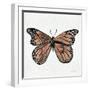 Butterfly in Rose Gold-Cat Coquillette-Framed Giclee Print