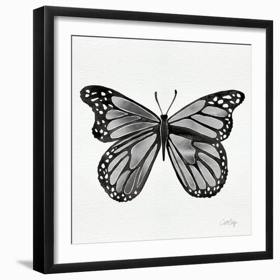 Butterfly in Silver-Cat Coquillette-Framed Giclee Print