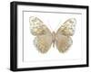 Butterfly in Taupe and Blue-Julia Bosco-Framed Art Print