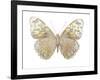 Butterfly in Taupe and Blue-Julia Bosco-Framed Art Print