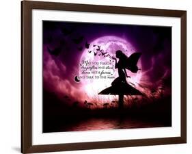 Butterfly Keeper May You Touch Dragonflies Quote-Julie Fain-Framed Art Print