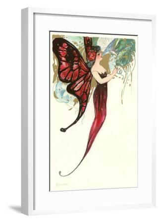 'Butterfly Lady,Art Nouveau' Posters | AllPosters.com