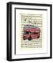 Butterfly London Bus-Marion Mcconaghie-Framed Art Print