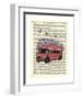 Butterfly London Bus-Marion Mcconaghie-Framed Art Print