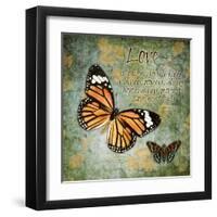 Butterfly Love-Carole Stevens-Framed Art Print