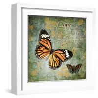 Butterfly Love-Carole Stevens-Framed Art Print