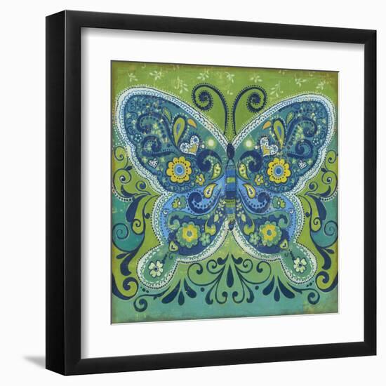Butterfly Mosaic-Anna Polanski-Framed Art Print