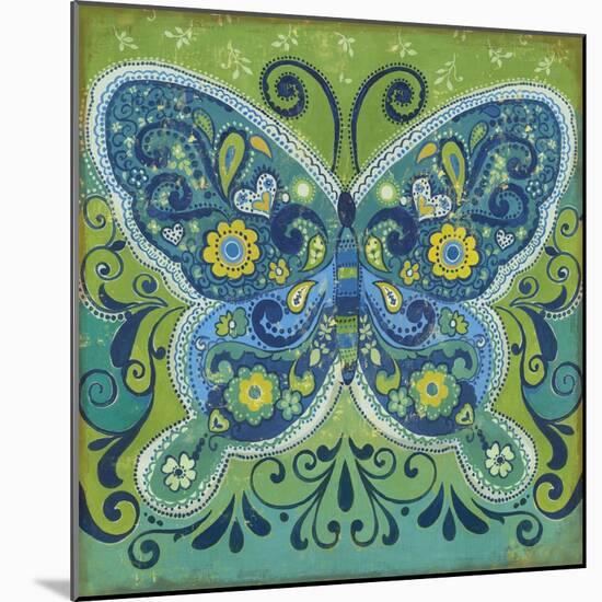 Butterfly Mosaic-Anna Polanski-Mounted Art Print