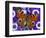 Butterfly on Purple Daisies-Darrell Gulin-Framed Photographic Print