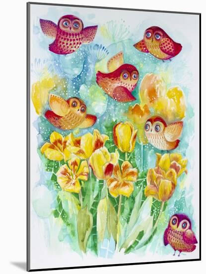 Butterfly Owls-Oxana Zaika-Mounted Giclee Print