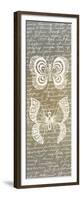 Butterfly Panel 1-Kimberly Allen-Framed Premium Giclee Print