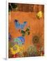 Butterfly Panorama Triptych I-Sisa Jasper-Framed Art Print