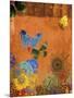 Butterfly Panorama Triptych I-Sisa Jasper-Mounted Art Print