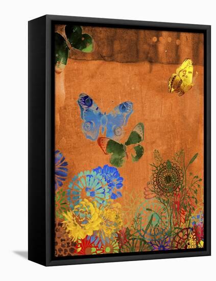 Butterfly Panorama Triptych I-Sisa Jasper-Framed Stretched Canvas