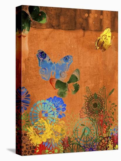 Butterfly Panorama Triptych I-Sisa Jasper-Stretched Canvas