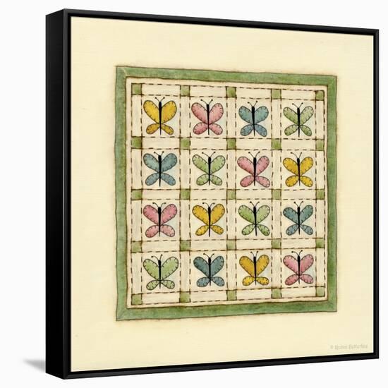 Butterfly Patchwork-Robin Betterley-Framed Stretched Canvas