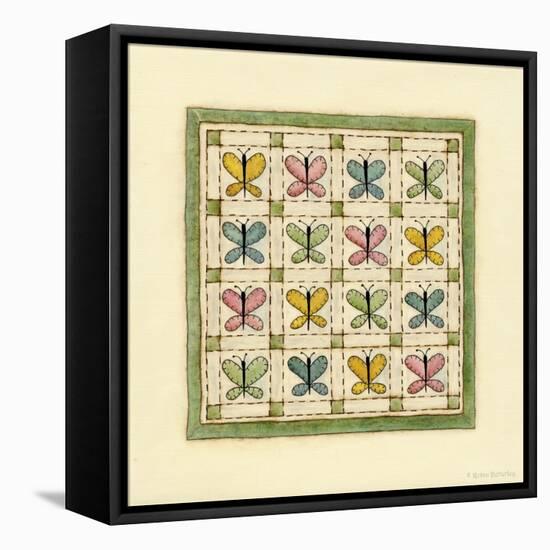 Butterfly Patchwork-Robin Betterley-Framed Stretched Canvas