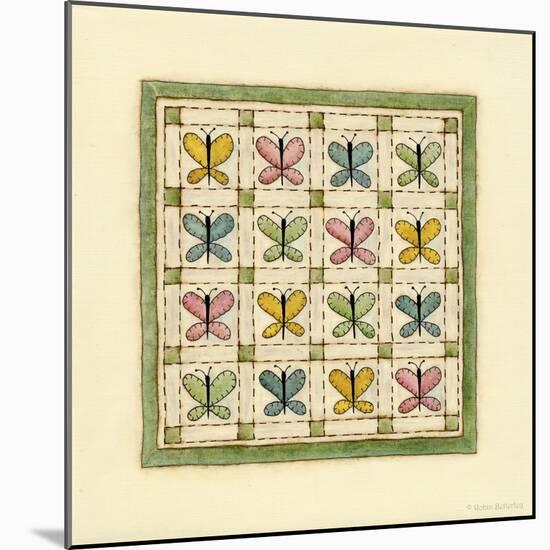 Butterfly Patchwork-Robin Betterley-Mounted Giclee Print