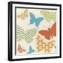 Butterfly Patterns I-June Erica Vess-Framed Art Print