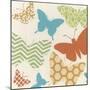 Butterfly Patterns I-June Erica Vess-Mounted Art Print
