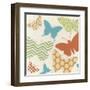 Butterfly Patterns I-June Erica Vess-Framed Art Print