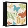 Butterfly Patterns I-June Erica Vess-Framed Stretched Canvas